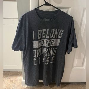 Mens t shirt “I belong to the drinking class” xlarge